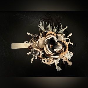 🖤🤎Little Girl Flower Bow🤎🖤